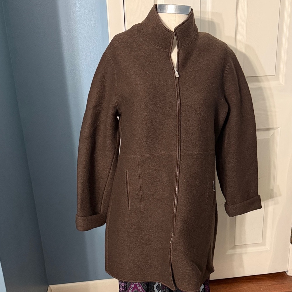 Classic Brown Geiger Coat for Women